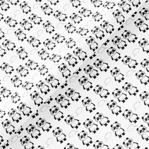 Хлопок Перкаль - Панды в очках 25х75 limit