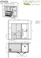 Хаммам со встроенным душем и сауной Hafro Ethos C схема 2