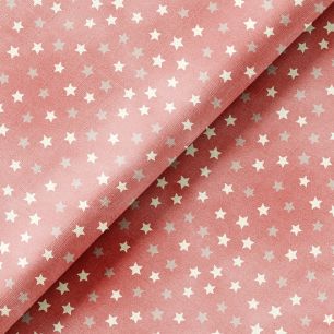Хлопок Перкаль - Звездочки на розовом 50х37 limit