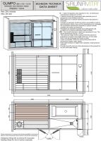 Хаммам с сауной, душем и встроенной ванной Hafro Olimpo схема 5