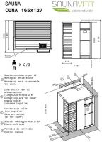 Готовая сауна для дома Hafro Cuna с хромотерапией схема 5