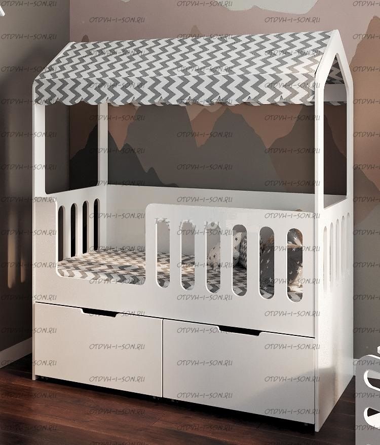 Кровать-домик Сказка ДС-35 + ДС-35/4