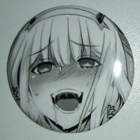 Значок (Средний 37 мм) Ahegao