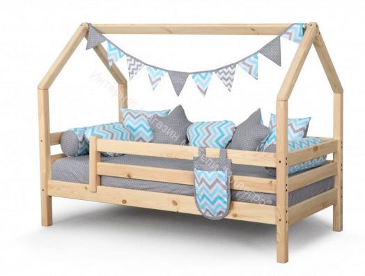 Вариант 6 Полувысокая кровать "Соня" Лаванда с наклонной лестницей