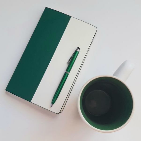 Кружки Fun2 белые с зеленым