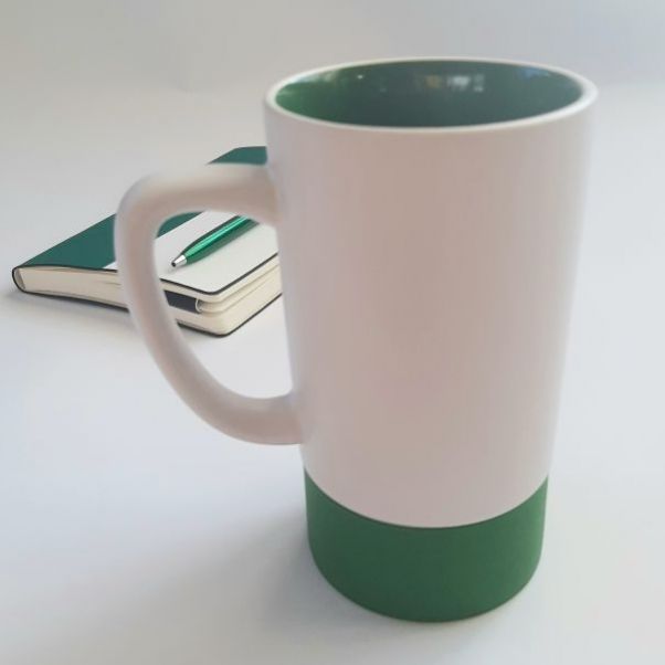 Кружки Fun2 белые с зеленым