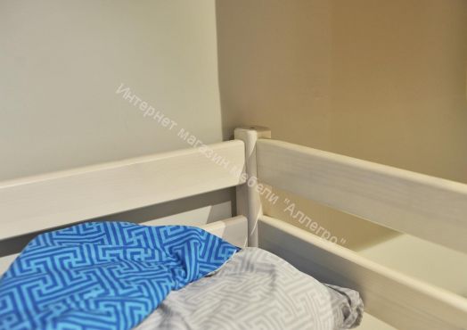 Вариант 12 Низкая кровать "Соня" Лаванда с наклонной лестницей