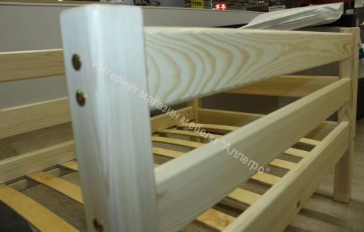 Вариант 12 Низкая кровать "Соня" Лаванда с наклонной лестницей