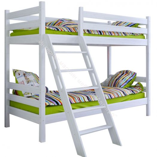 Вариант 10 Двухъярусная кровать "Соня" Лаванда  с наклонной лестницей