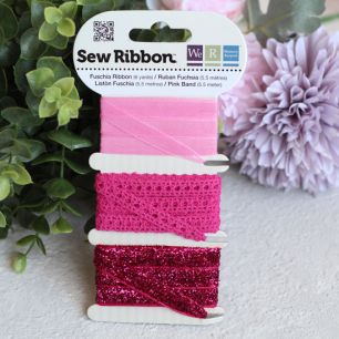 Набор лент для творчества "Фуксия"