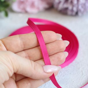 Лента репсовая Фуксия 6 мм