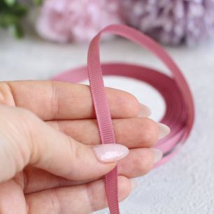 Лента репсовая 6 мм для творчества Пыльная роза