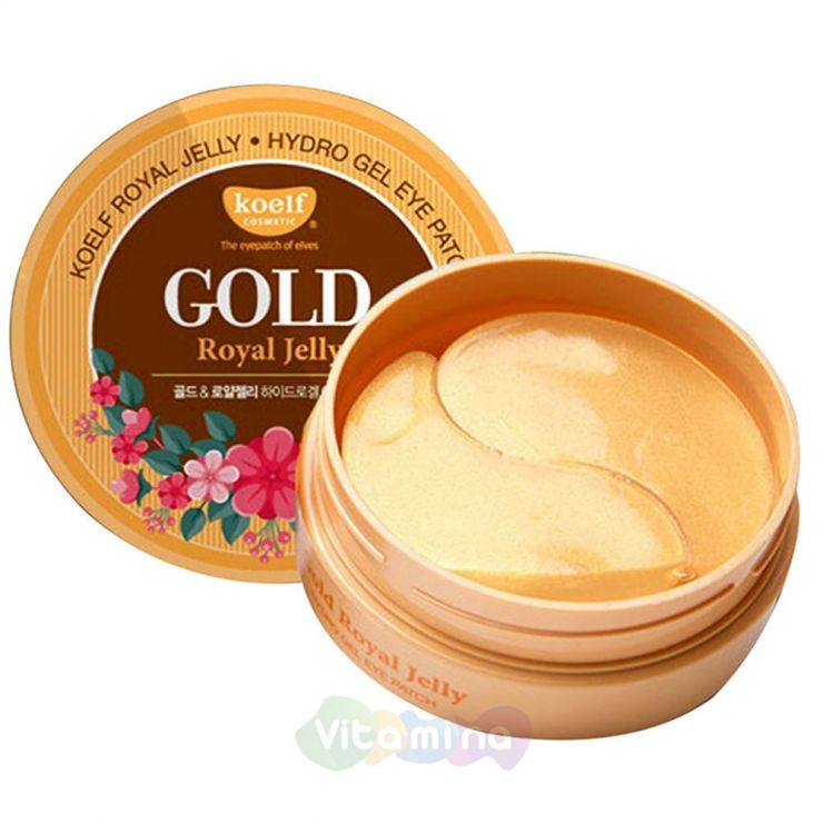 Koelf Гидрогелевые патчи с золотом и маточным молочком Gold & Royal Jelly Eye Patch