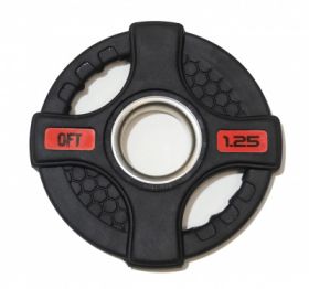 Диск олимпийский обрезиненный черный Original Fittools FT-2HGP-1,25 1,25 кг