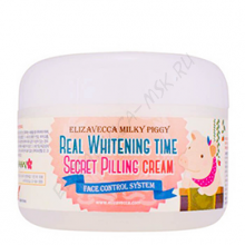Крем-пилинг осветляющий MILKY PIGGY REAL WHITENING TIME SECRET PILLING CREAM ELIZAVECCA