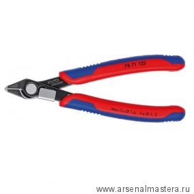 Бокорезы прецизионные 125 мм Electronic Super Knips чернёные, зажим для проволоки KNIPEX KN-7871125