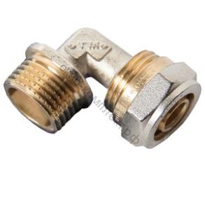 МП Угольник L16х1/2" цанга/ШТУЦЕР "AQUALINK"