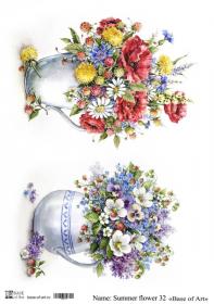 Декупажная карта Base of art, 20*30 см, Summer flower 32