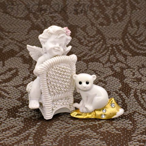 Брошь "Белый медвежонок на льдинке" (Danecraft США)