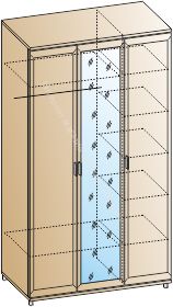Шкаф ШК-2801 для одежды и белья Мелисса