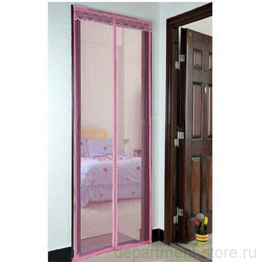 Москитная сетка на дверной проём с магнитами, цвет Сиреневый