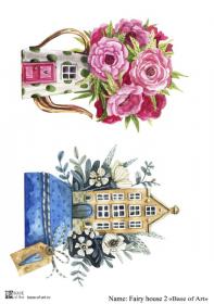 Декупажная карта Base of art, 20*30 см, Fairy house 2