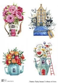Декупажная карта Base of art, 20*30 см, Fairy house 3