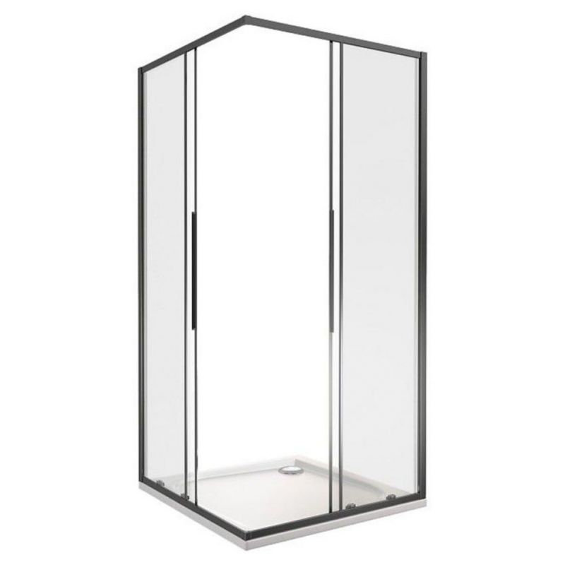 Душевой уголок BAS IDEA CR-80-C-B 80x80, профиль черный