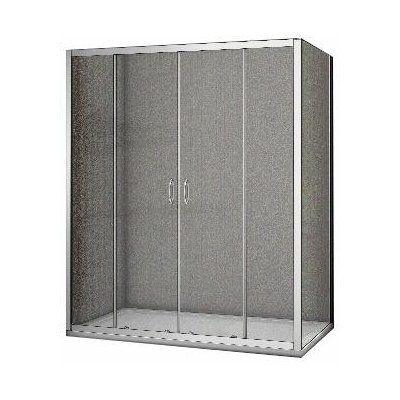 Душевой уголок BAS LATTE WTW-TD+SP-G-WE 170x800, матовое стекло