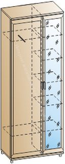Шкаф ШК-2832 для одежды и белья Мелисса