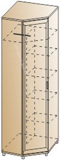 Шкаф ШК-2813 для одежды и белья угловой Мелисса