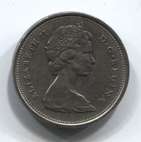 25 центов 1974 Канада VF+