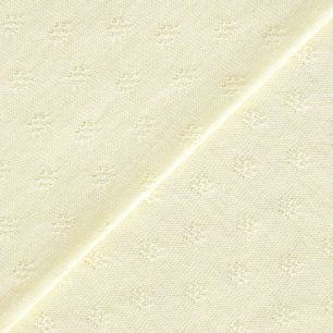 Трикотаж кулирка ажурная нежно-желтая 50*30 см.