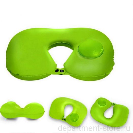 Надувная подушка со встроенным насосом RH34, цвет Зелёный