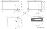 Душевой поддон Hatria Petra H3 100х70 схема 6