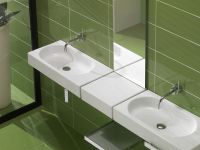 Прямоугольное зеркало Hatria Area Y0Y101 без подсветки 35х110 схема 2