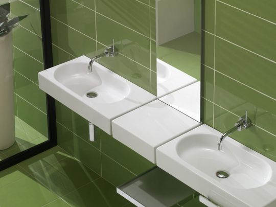 Прямоугольное зеркало Hatria Area Y0Y101 без подсветки 35х110 схема 2