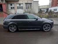 Багажник на крышу Audi Q7 2005-2015, Turtle Air 2, аэродинамические дуги на интегрированные рейлинги (серебристый цвет)
