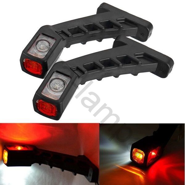 Габаритные огни на прицеп "рога" красно-белые