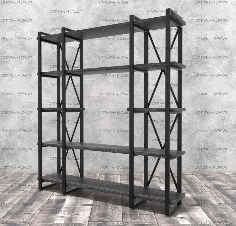 Стеллаж Лофт 4 v4 (168х34х182)