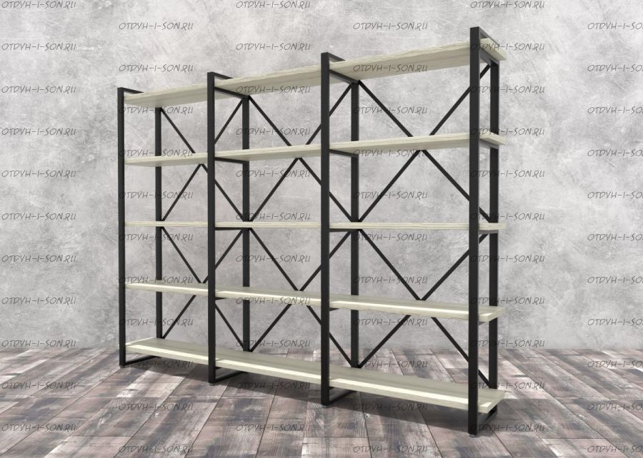 Стеллаж Лофт 240х182-4 (248х34х182)