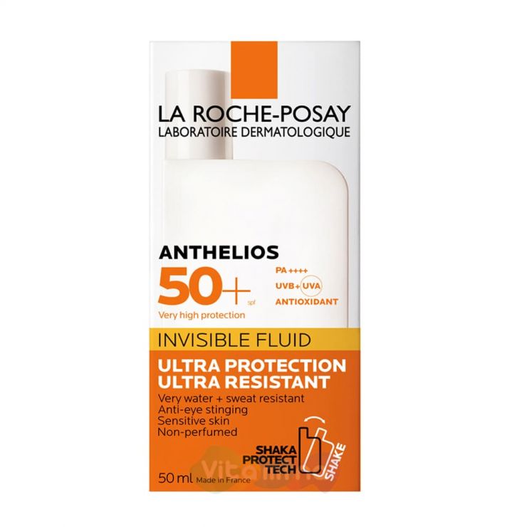 La Roche-Posay Anthelios Shaka Fluide Невидимый Флюид для лица и кожи вокруг глаз SPF50+, 50 мл
