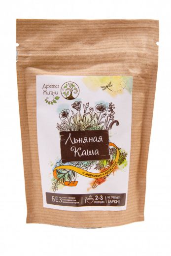 Древо жизни - ЛЬНЯНАЯ КАША с морковью и кунжутом 100гр