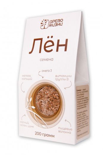 Древо жизни - СЕМЕНА ЛЬНА 200гр