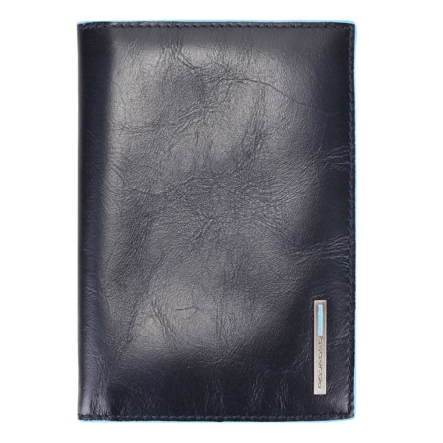 Обложка для паспорта Piquadro PP5255B2/BLU2 темно-синяя