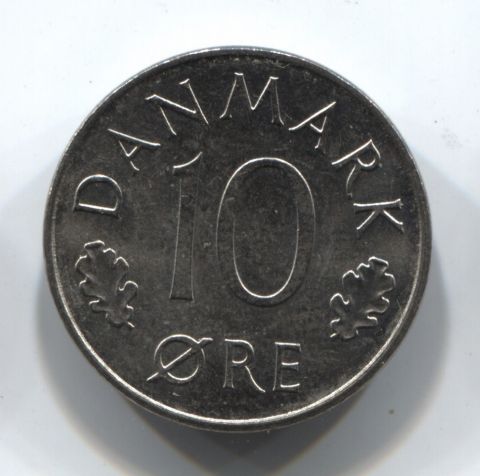 10 эре 1978 Дания AUNC