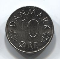 10 эре 1978 Дания AUNC