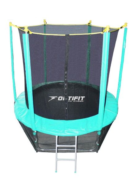 Батут Optifit Like 8FT (синий, зеленый)