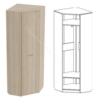 Шкаф Элана угловой (гостиная)