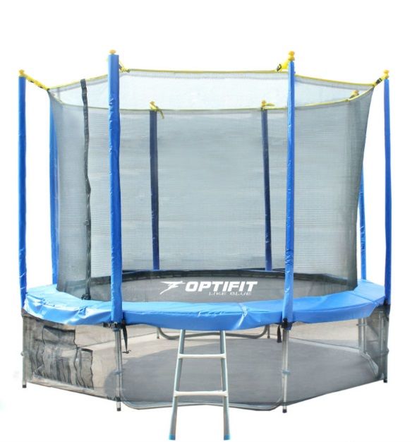 Батут Optifit Like 10FT (синий, зеленый)